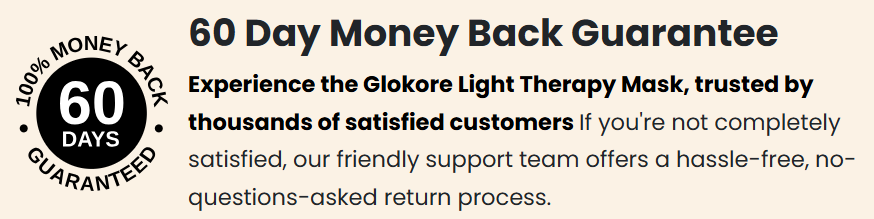 Glokore LED Mask Guarantee