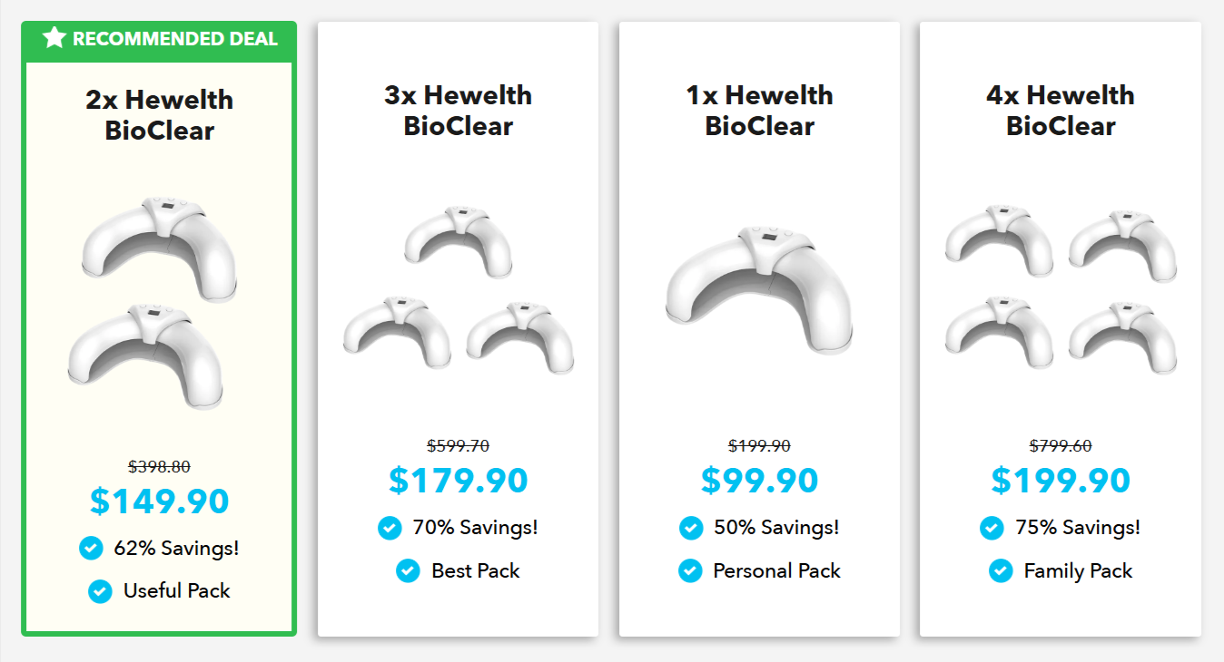 Hewelth BioClear Nails Pricing