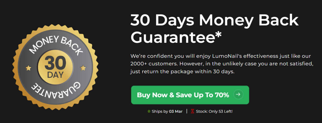 Lumonail money back guarante